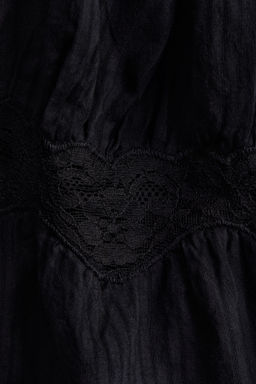 Mono corto de pijama con ribetes de encaje - H&m фото 3