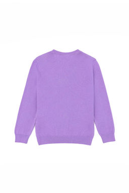 Базовый свитер сиреневого цвета для девочки - U.s. polo assn фото 2