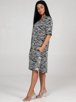 937 ПЛАТЬЕ ЖЕНСКОЕ (Черно-белый) - А-дина фото 5