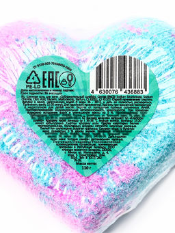 Цена за 2 шт. Бомбочка для ванн сердце Соблазнительный шлейф, 110 г