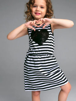 PlayToday / Платье трикотажное для девочек  фото 2