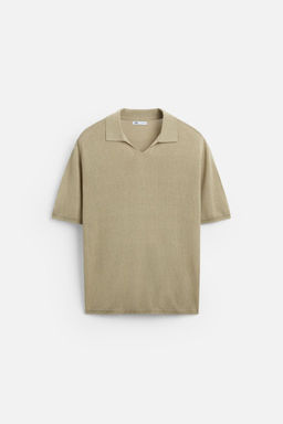 LYOCELL - LINEN KNIT POLO SHIRT - Zara фото 2