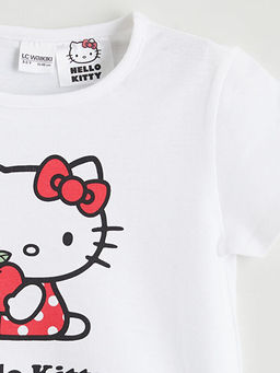 Hello Kitty Bask?l? K?z ?ocuk ?ortlu Pijama Tak?m?