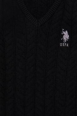 Черный базовый свитер для мальчика - U.s. polo assn фото 3