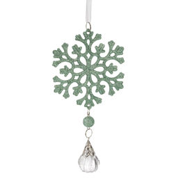 Украшение новогоднее "Снежинка", L6,5 W2 H15 см