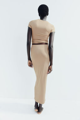 Maxifalda de microfibra - H&m фото 4