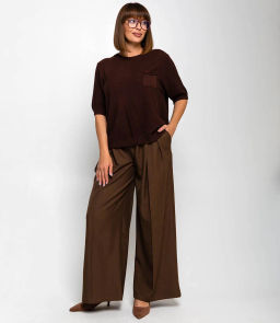 Футболка #КТ8028, шоколадный - Dommod фото 4