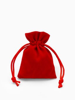 Набор мешочков подарочных 50 шт. бархатный «Классика», 6×8 см, красный