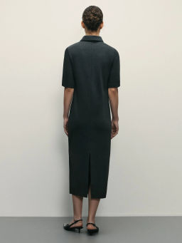 Платье с воротником поло на молнии / Zarina  фото 4