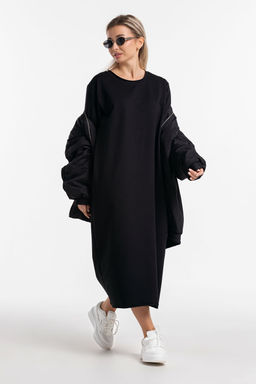 Платье-футер-длинное