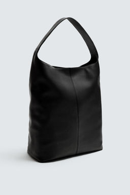 LEATHER TOTE BAG - Zara фото 2