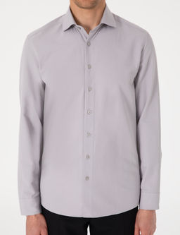 Gri Slim Fit Uzun Kollu Arm_rl_ G_mlek