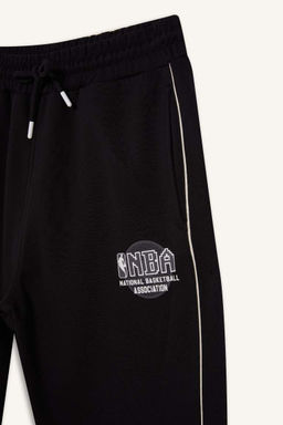 Толстые спортивные штаны для бега DeFactoFit с надписью NBA, стандартный крой, карманы, эластичные брючины  фото 2