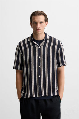 STRIPED TEXTURED SHIRT - Zara фото 2