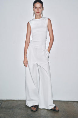 STRETCH RIB T-SHIRT