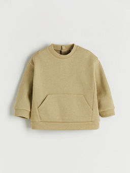 Bisiklet Yaka Erkek Bebek Sweatshirt ve Pantolon 2li