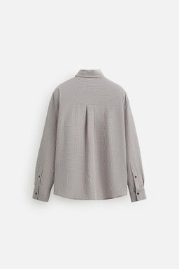 TEXTURED CHECK SHIRT - Zara фото 8