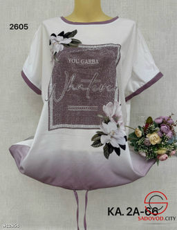 Футболка женская со стразами