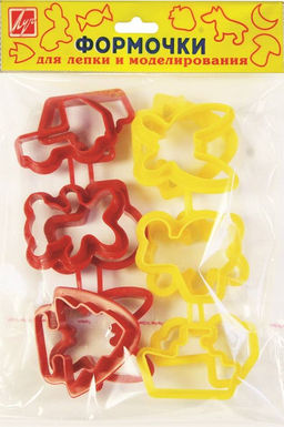 Формочки для лепки Луч №3 пластик 12 шт пакет с европодвесом