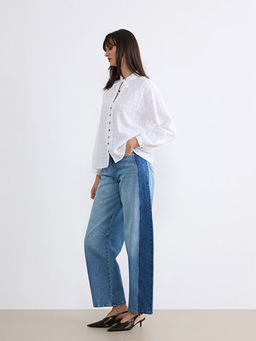 Barrel Fit Kad?n Jean Pantolon