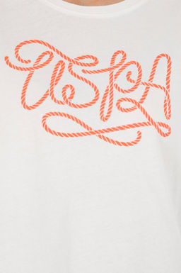 Женская футболка цвета экрю с круглым вырезом - U.s. polo assn фото 14