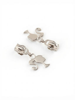 Бегунок для металлической молнии, №5, «Кукла», 10 шт., цвет никель