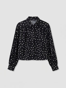 Puantiyeli Poplin Kad?n G?mlek