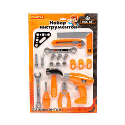 Набор инструментов 20 предм. (10428) в блистере 47*32см, Полесье