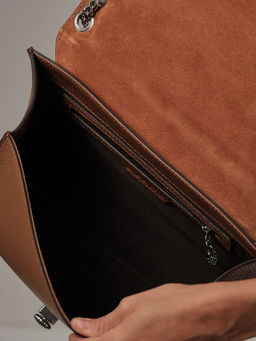 Сумка кожаная Azaro 30783 светлый орех