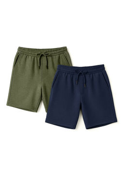 Lacivert-Haki Basic Regular/Normal Kesim Duz 2li Paket Sort TMNSS21SR0095