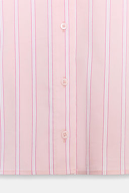 CAMISA RAYAS SISA ANCHA / Rosa / Blanco