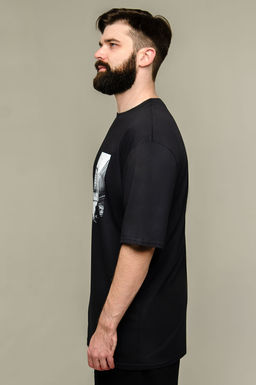 Арт. 61139 Футболка мужская оверсайз 48-56 (5 шт) Цвет:графит - Идеал фото 5