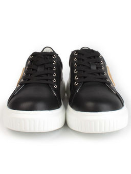 05-SD12-3D BLACK Кроссовки женские (натуральная кожа)