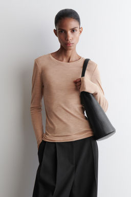 SLIM MERINO WOOL TOP - H&m фото 2