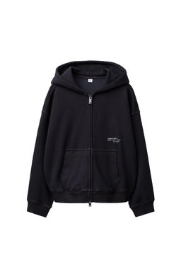 SUDADERA CREMALLERA GARMENT DYE / Gris medio - Zara фото 7