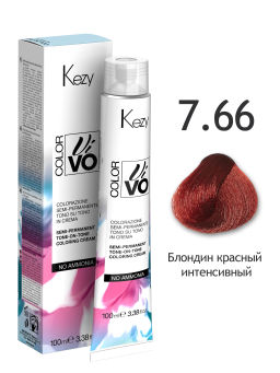 7.66 Kezy Color Vivo NO AMMONIA Блондин красный интенсивный 100 мл