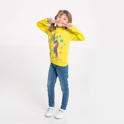 CRB wear/CWKG 62808-30-282 Водолазка для девочки, желтый/Ex.Cherubino  фото 3