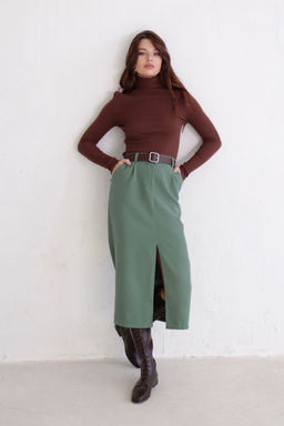 Юбка миди-макси с разрезом спереди - Martichelli фото 26