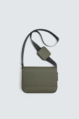 RUBBERISED TEXTURED CROSSBODY BAG - Zara фото 7