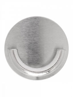 Крючок на липучке круглый, 5,3x2,5 серый нержавеющая сталь - Denastia фото 3