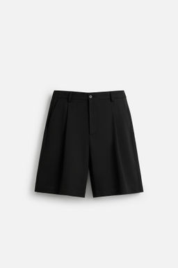 PLEATED RELAXED FIT BERMUDA SHORTS - Zara фото 6