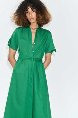 Vestido camisero de manga corta - H&m фото 5