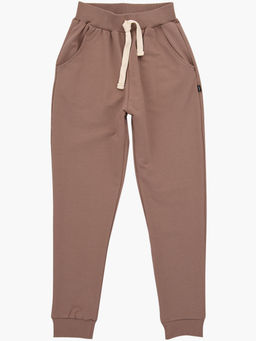 Брюки для девочки на резинке из кашкорсе UD 7517 мокко - Mini maxi фото 3