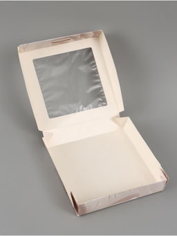 Цена за 5 шт. Коробка подарочная складная «Подарок», 20×20×4 см, с окном