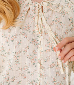 Блуза #КТ197 (1)-2, пудровый, кремовый - Dommod фото 5