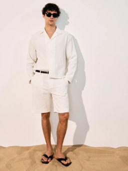 Шорты из хлопка и льна ZR2605042109-2 / Zarina