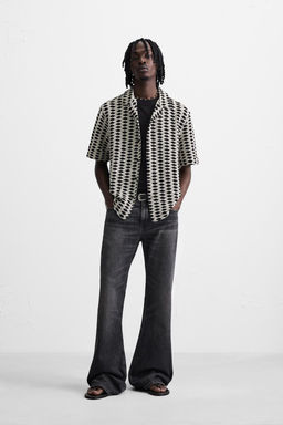 CONTRAST JACQUARD SHIRT