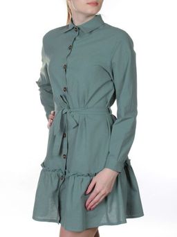 806 Платье хлопковое с рюшами Fashion