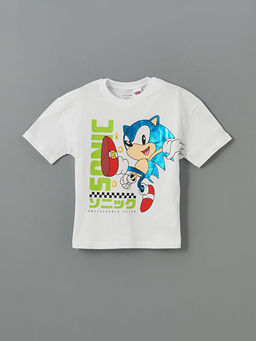 Sonic Bask?l? Erkek ?ocuk Ti??rt ve ?ort 2li