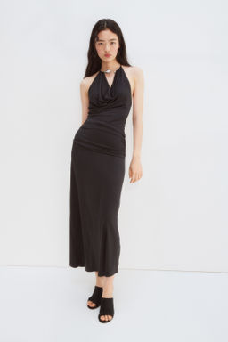 Vestido halter drapeado - H&m фото 2